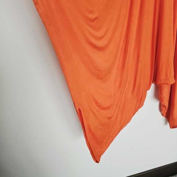 Love In Orange Spaghetti Straps Orange Boho Harem Jumpsuit Pants Women's Size M - Picture 3 of 4